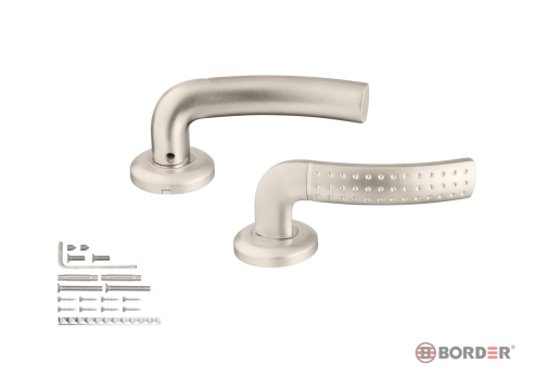КОМПЛЕКТ РУЧЕК BORDER 155.59 НИКЕЛЬ МАТОВЫЙ (70374)